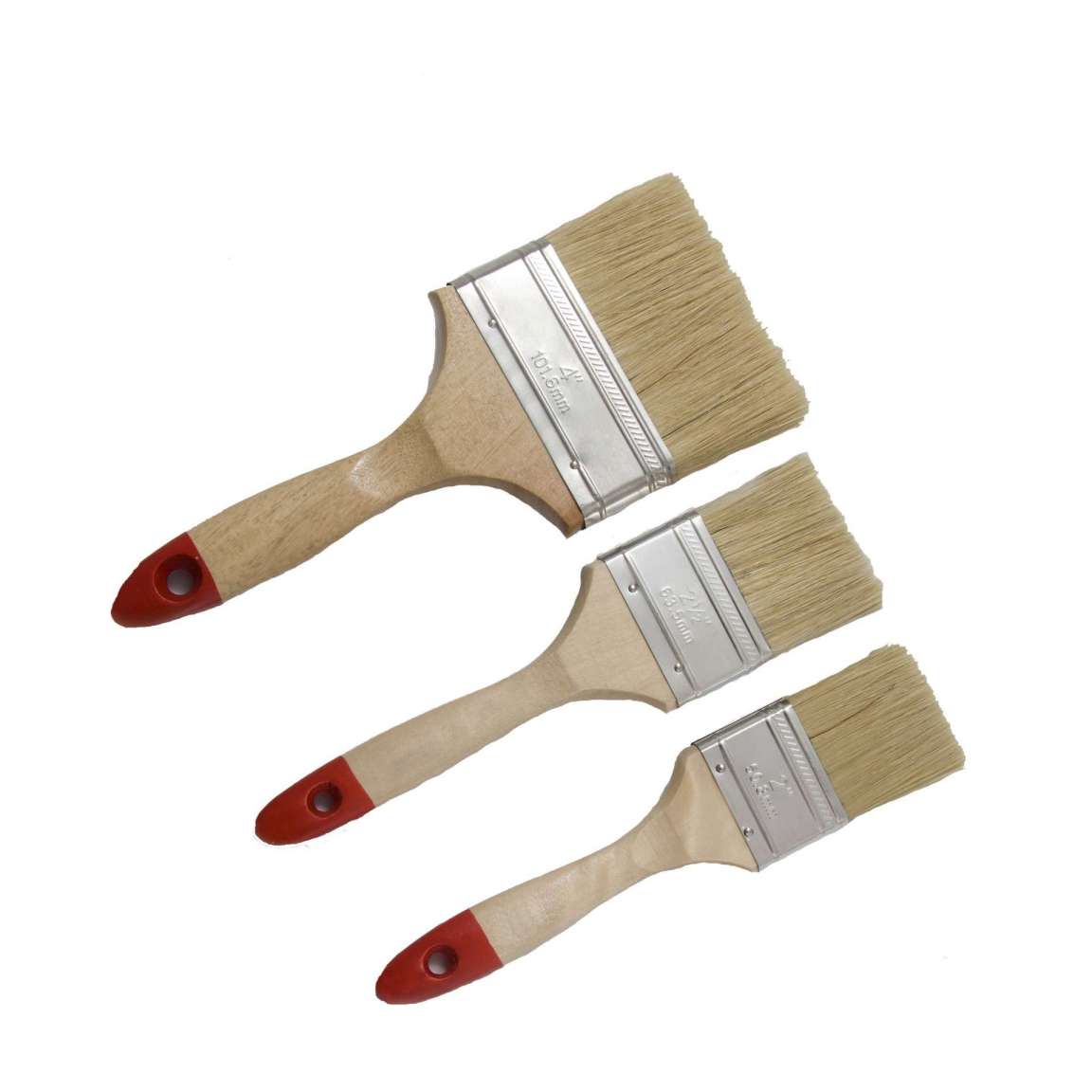 Flat wooden handel bristle paint brushes Europe